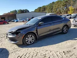 Salvage cars for sale at Seaford, DE auction: 2015 Chrysler 200 Limited