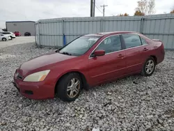 Salvage cars for sale at Wayland, MI auction: 2007 Honda Accord EX