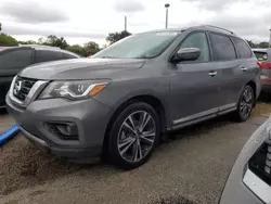 Carros salvage para piezas a la venta en subasta: 2017 Nissan Pathfinder S