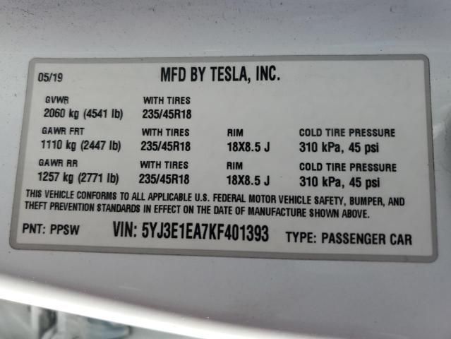 2019 Tesla Model 3