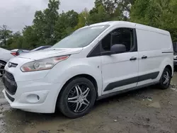 Salvage cars for sale at Waldorf, MD auction: 2014 Ford Transit Connect XLT