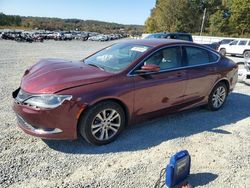 Salvage cars for sale at Concord, NC auction: 2015 Chrysler 200 Limited