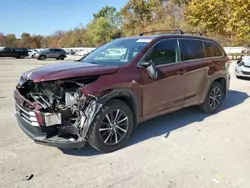 Carros salvage a la venta en subasta: 2017 Toyota Highlander SE