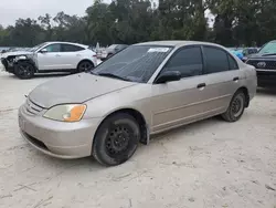 Vehiculos salvage en venta de Copart Ocala, FL: 2001 Honda Civic LX