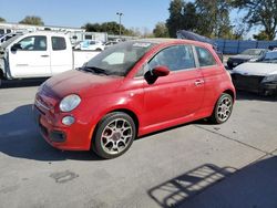 Salvage cars for sale at Sacramento, CA auction: 2012 Fiat 500 Sport