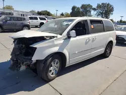 Salvage cars for sale from Copart Sacramento, CA: 2012 Chrysler Town & Country Touring