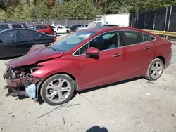 Chevrolet salvage cars for sale: 2018 Chevrolet Cruze Premier