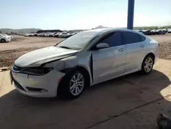 Salvage cars for sale at Phoenix, AZ auction: 2015 Chrysler 200 Limited