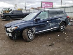 Salvage cars for sale at Chicago Heights, IL auction: 2015 Infiniti QX60