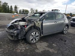 Salvage cars for sale at Portland, OR auction: 2017 Nissan Leaf S