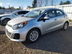 Salvage cars for sale at Bowmanville, ON auction: 2016 KIA Rio LX