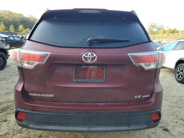 2015 Toyota Highlander LE