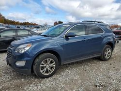 Salvage cars for sale at West Warren, MA auction: 2017 Chevrolet Equinox LT