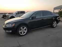 Salvage cars for sale at Grand Prairie, TX auction: 2015 Volkswagen Passat S