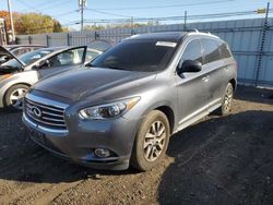 Salvage cars for sale at New Britain, CT auction: 2013 Infiniti JX35