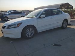 Salvage cars for sale at Grand Prairie, TX auction: 2012 Honda Accord SE