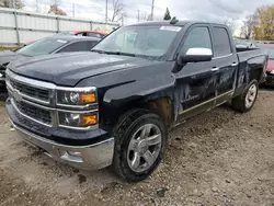 Salvage cars for sale from Copart Lansing, MI: 2015 Chevrolet Silverado K1500 LTZ