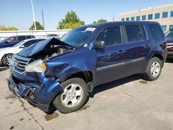 Vehiculos salvage en venta de Copart Littleton, CO: 2015 Honda Pilot LX