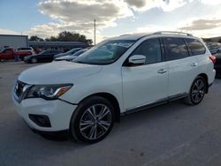 Nissan salvage cars for sale: 2017 Nissan Pathfinder S