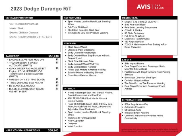 2023 Dodge Durango R/T