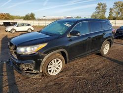 Salvage cars for sale at Columbia Station, OH auction: 2016 Toyota Highlander LE