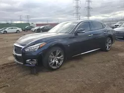 Salvage cars for sale at Elgin, IL auction: 2016 Infiniti Q70L 5.6