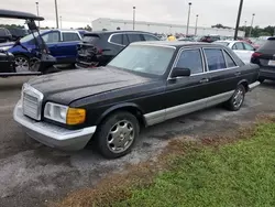 Salvage cars for sale at Fort Pierce, FL auction: 1985 Mercedes-Benz 500 SEL