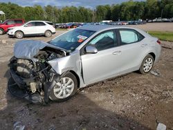 Vehiculos salvage en venta de Copart Charles City, VA: 2014 Toyota Corolla L