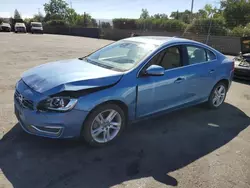 Salvage cars for sale at San Martin, CA auction: 2014 Volvo S60 T5