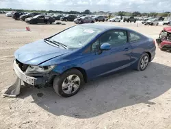 Salvage cars for sale at San Antonio, TX auction: 2013 Honda Civic LX