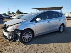 Salvage cars for sale at San Diego, CA auction: 2012 Toyota Prius V