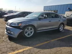 Salvage cars for sale at Woodhaven, MI auction: 2015 Volkswagen Passat SEL