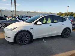 Flood-damaged cars for sale at auction: 2021 Tesla Model Y