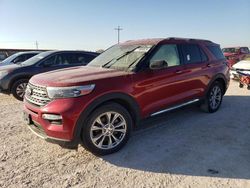 Salvage cars for sale from Copart Andrews, TX: 2021 Ford Explorer Limited