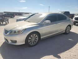 Salvage cars for sale at Andrews, TX auction: 2014 Honda Accord EXL