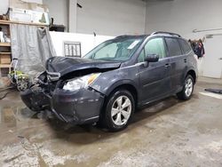 Salvage cars for sale at Elgin, IL auction: 2016 Subaru Forester 2.5I Limited