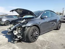 Salvage cars for sale at Sun Valley, CA auction: 2022 Tesla Model Y