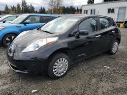 Salvage cars for sale at Graham, WA auction: 2013 Nissan Leaf S