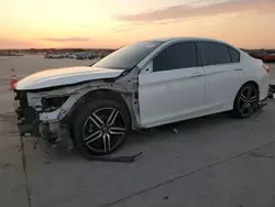 Salvage cars for sale at Grand Prairie, TX auction: 2017 Honda Accord Sport Special Edition