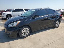 Salvage cars for sale at Grand Prairie, TX auction: 2017 Hyundai Accent SE