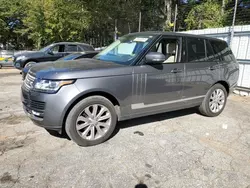 Salvage cars for sale from Copart Austell, GA: 2015 Land Rover Range Rover HSE