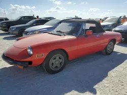 Salvage cars for sale at Arcadia, FL auction: 1982 Alfa Romeo Veloce 2000 Spider