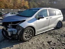 Carros salvage sin ofertas aún a la venta en subasta: 2021 Toyota Sienna XLE