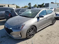 Hyundai Elantra Sport salvage cars for sale: 2020 Hyundai Elantra Sport