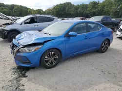 Salvage cars for sale at North Billerica, MA auction: 2020 Nissan Sentra SV