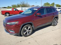 Salvage cars for sale at Oklahoma City, OK auction: 2019 Jeep Cherokee Limited