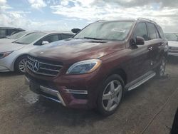 2015 Mercedes-Benz ML 400 4matic en venta en Arcadia, FL