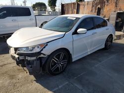 Salvage cars for sale at Wilmington, CA auction: 2017 Honda Accord Sport Special Edition