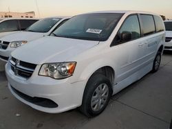 Salvage cars for sale at Grand Prairie, TX auction: 2017 Dodge Grand Caravan SE