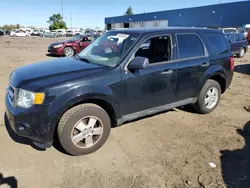 Ford salvage cars for sale: 2012 Ford Escape XLS